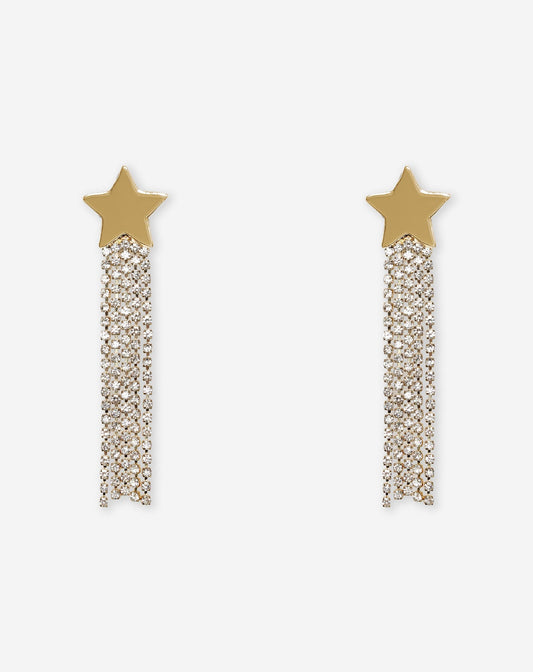 STAR DIAMOND DROP EARRINGS