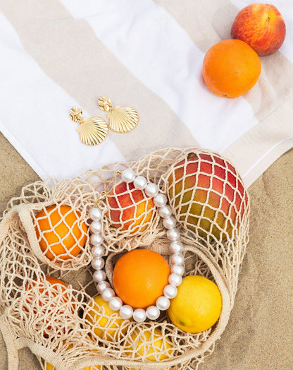 CHUNKY PEARL NECKLACE 