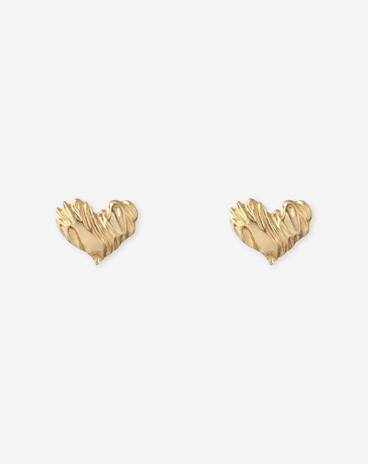 BIG ORGANIC HEART EARRINGS