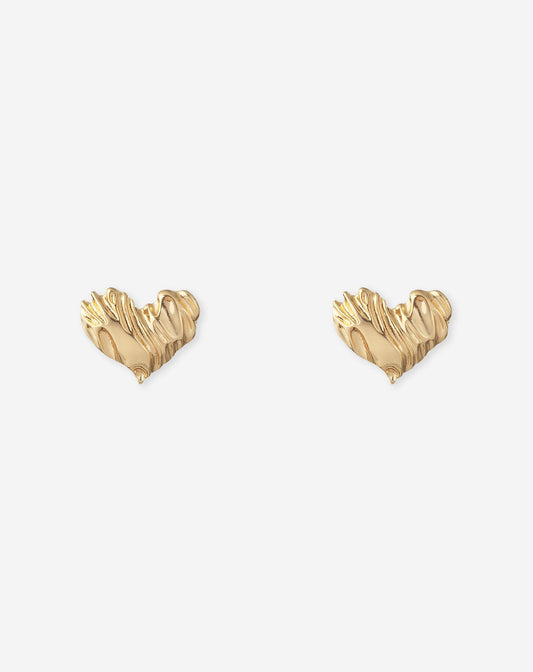 BIG ORGANIC HEART EARRINGS
