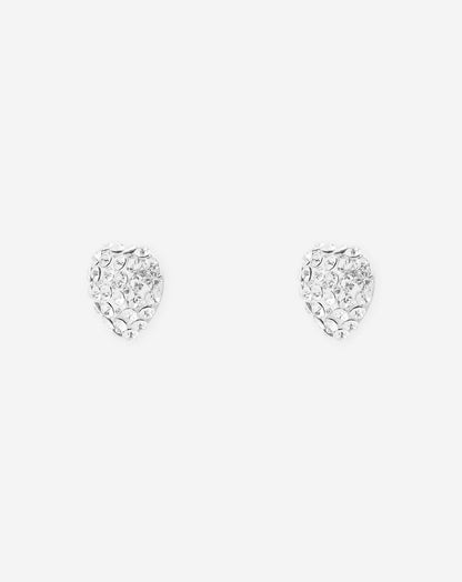 BOLD DIAMOND HEART EARRINGS