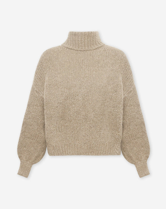 JAMIE COL KNIT BEIGE