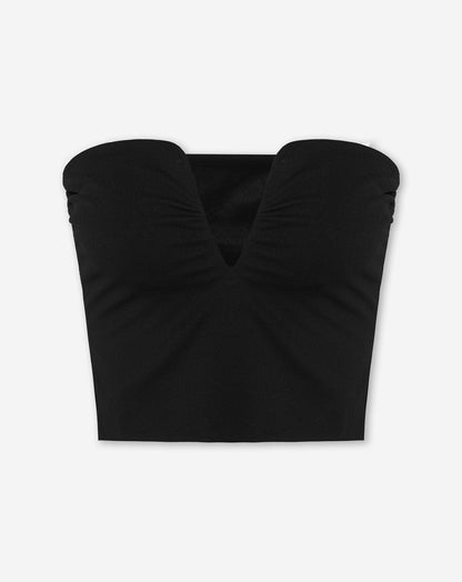 RUBY STRAPLESS TOP ZWART