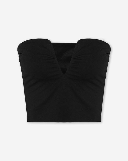 RUBY STRAPLESS TOP ZWART