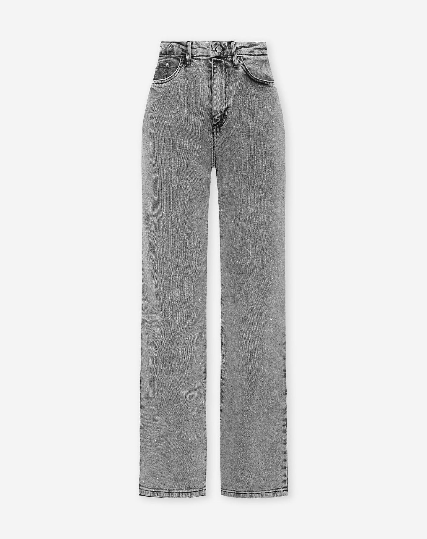 VAQUEROS BOOTCUT PEQUEÑOS CON DIAMANTES GRISES