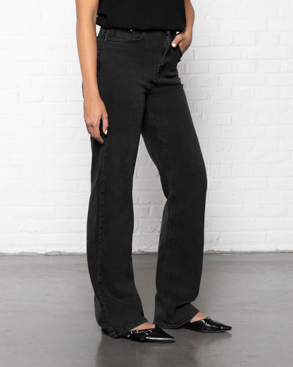 BOOTCUT JEANS GRIJS