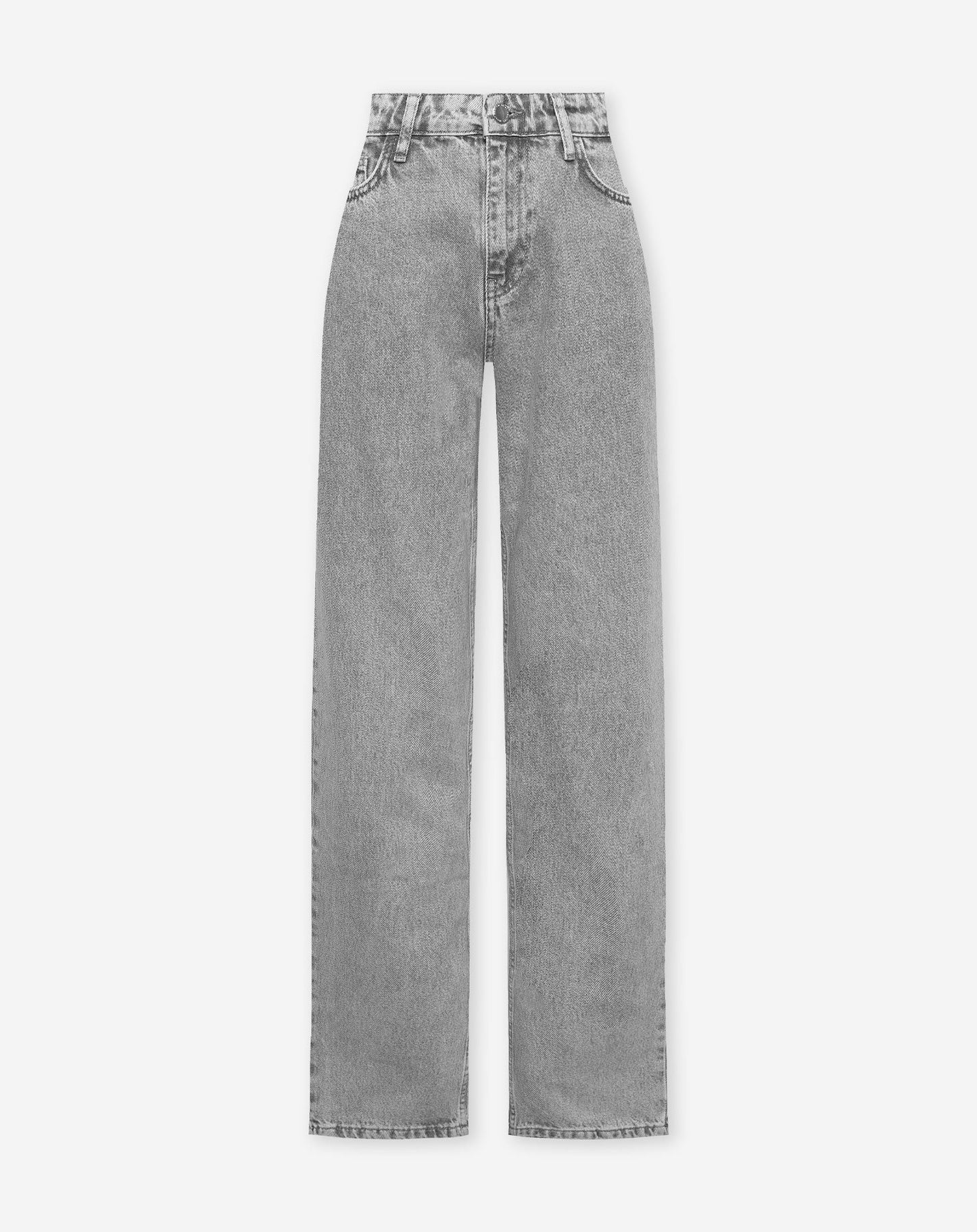 DENIM STRAIGHT LEG JEANS LICHTGRIJS