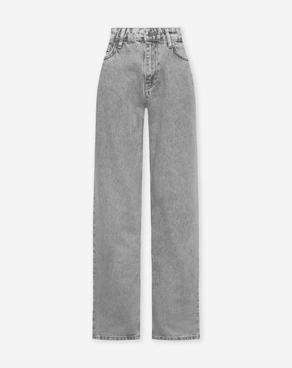 DENIM STRAIGHT LEG JEANS LICHTGRIJS