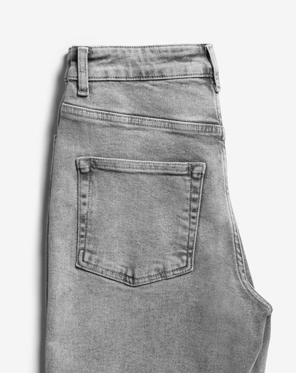 BOOTCUT JEANS ZACHT GRIJS