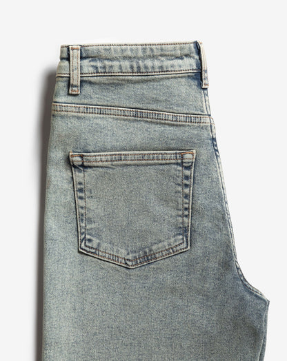 BOOTCUT JEANS VINTAGE BLAUW