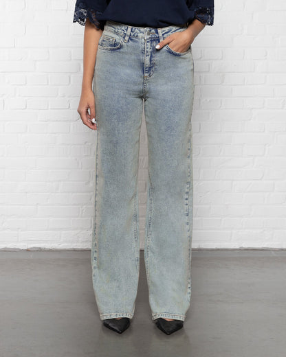 BOOTCUT JEANS VINTAGE BLAUW