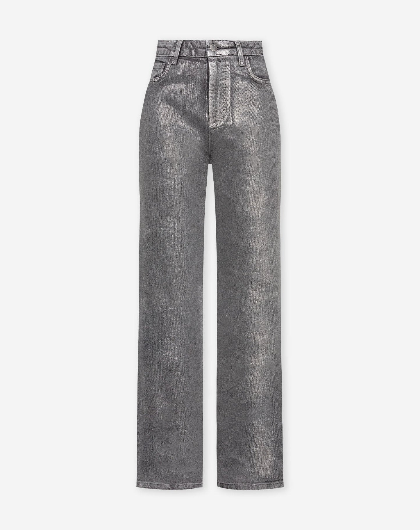 METALIC BOOTCUT JEANS GRIS