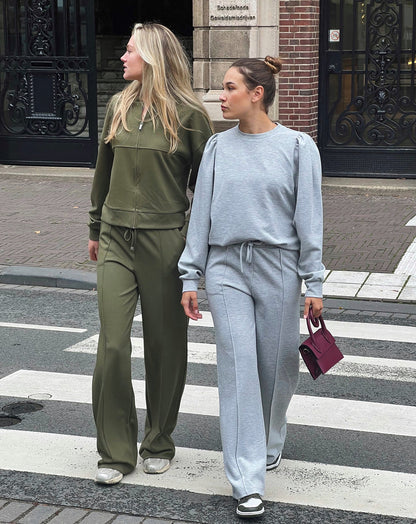 SCUBA PINTUCK PANTS TALL LEGERGROEN