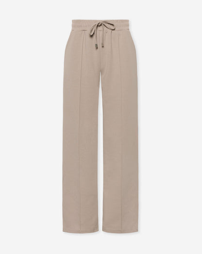 SCUBA PINTUCK PANTS BEIGE