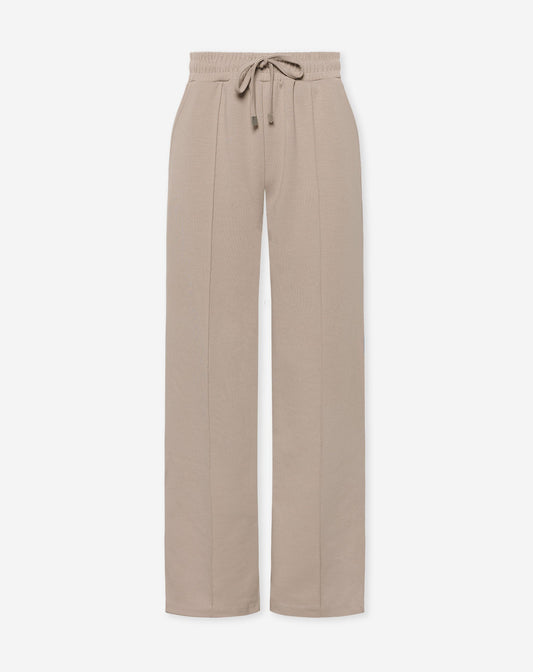 SCUBA PINTUCK PANTS BEIGE