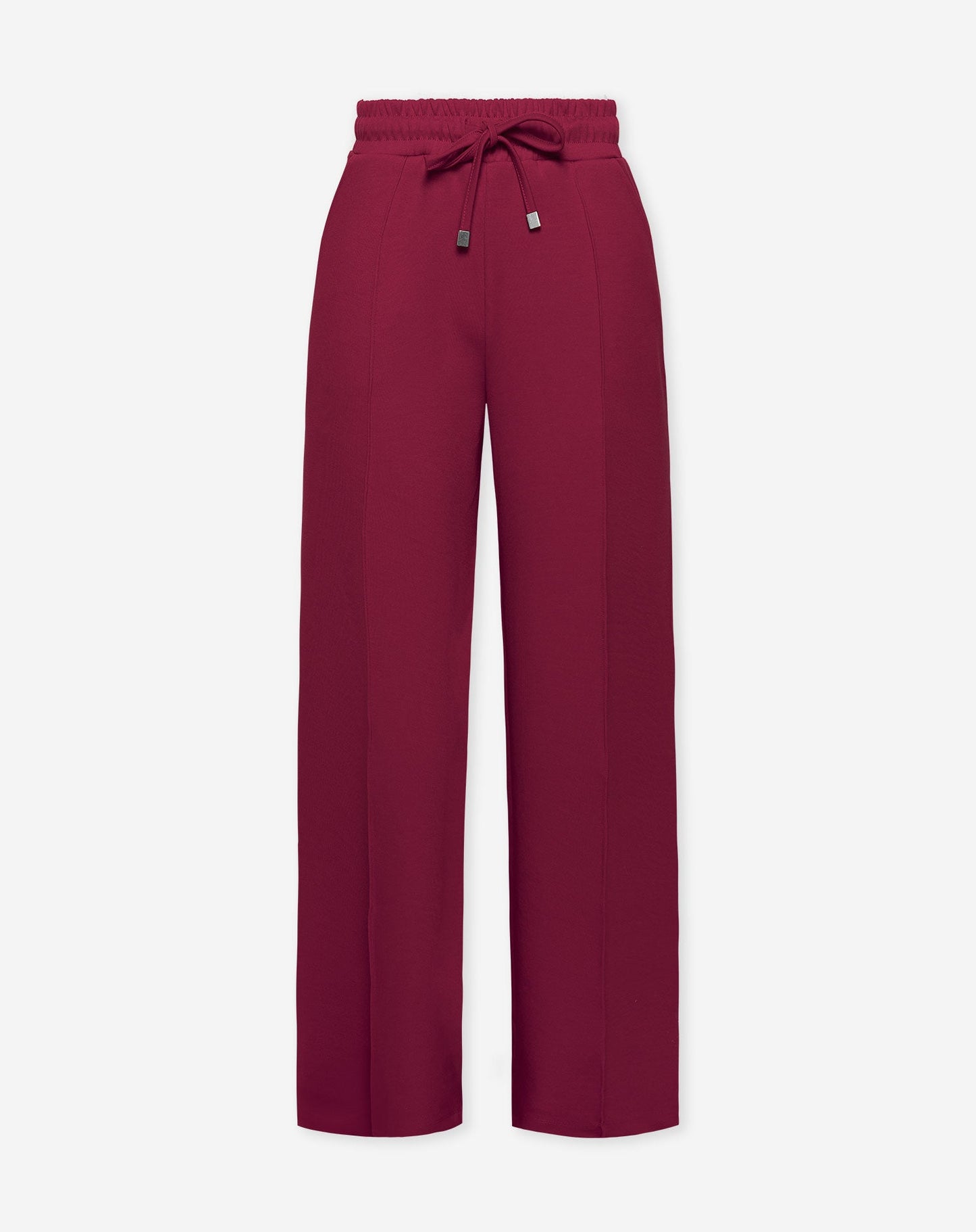 SCUBA PINTUCK PANTS BURGUNDY