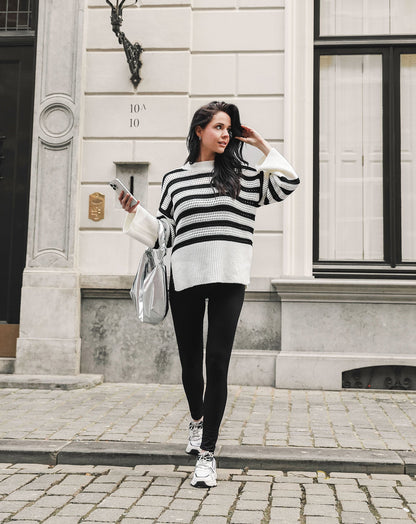 SOFT RIB LEGGING ZWART