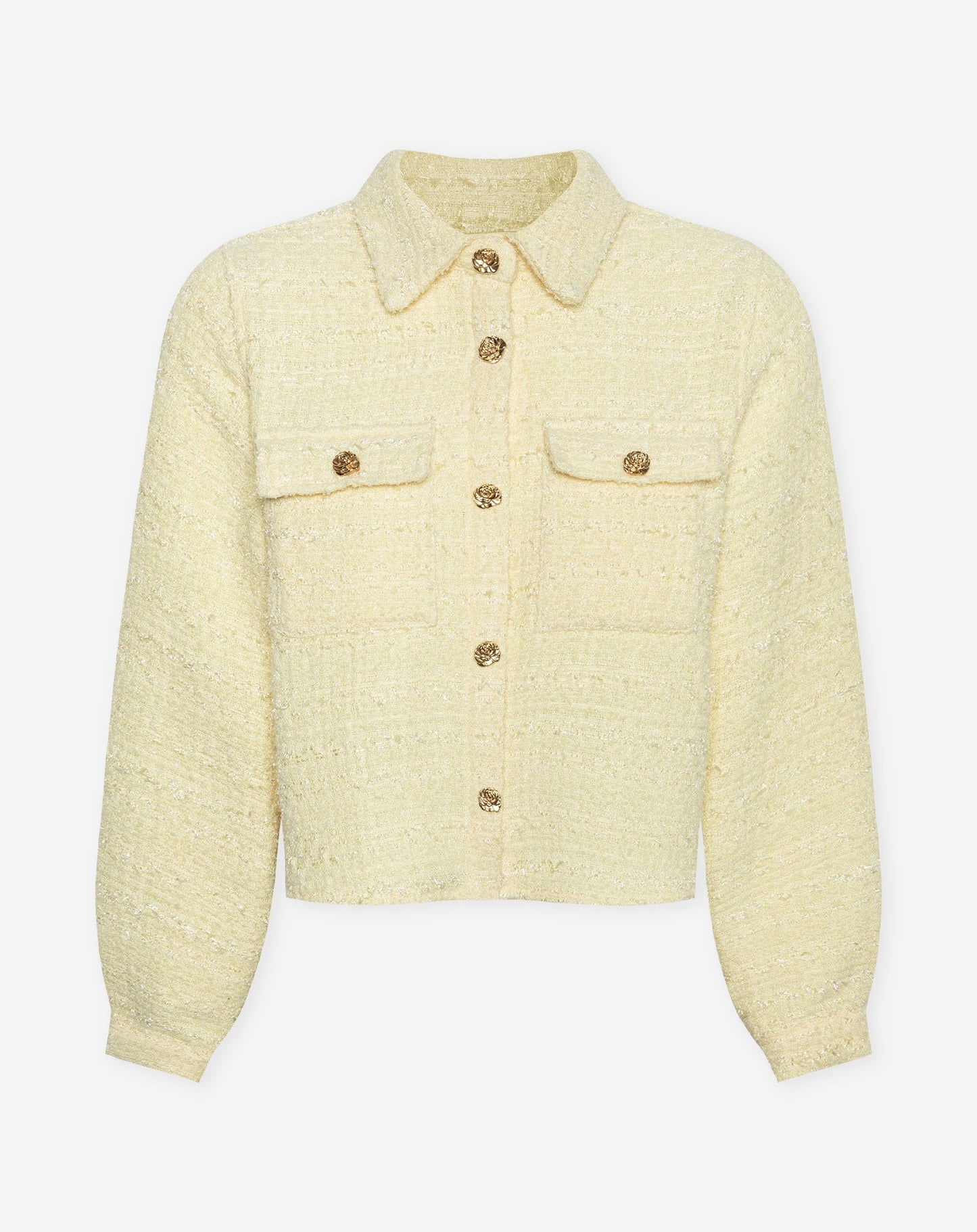 BOUCLE LUREX CROPPED JACKET BOTERGEEL