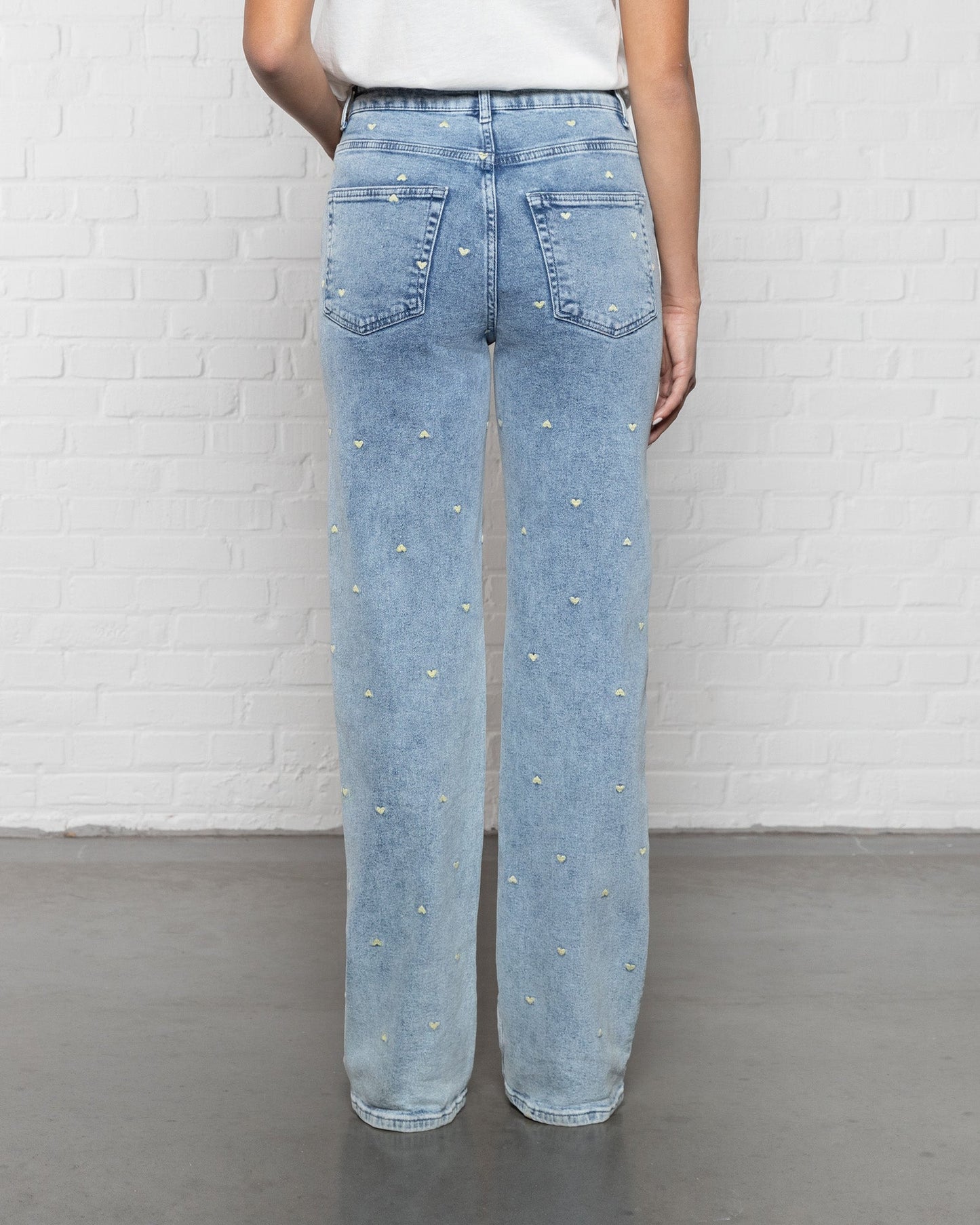 HEART BOOTCUT JEANS BOTERGEEL
