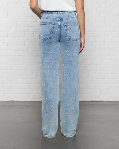 HEART BOOTCUT JEANS BOTERGEEL