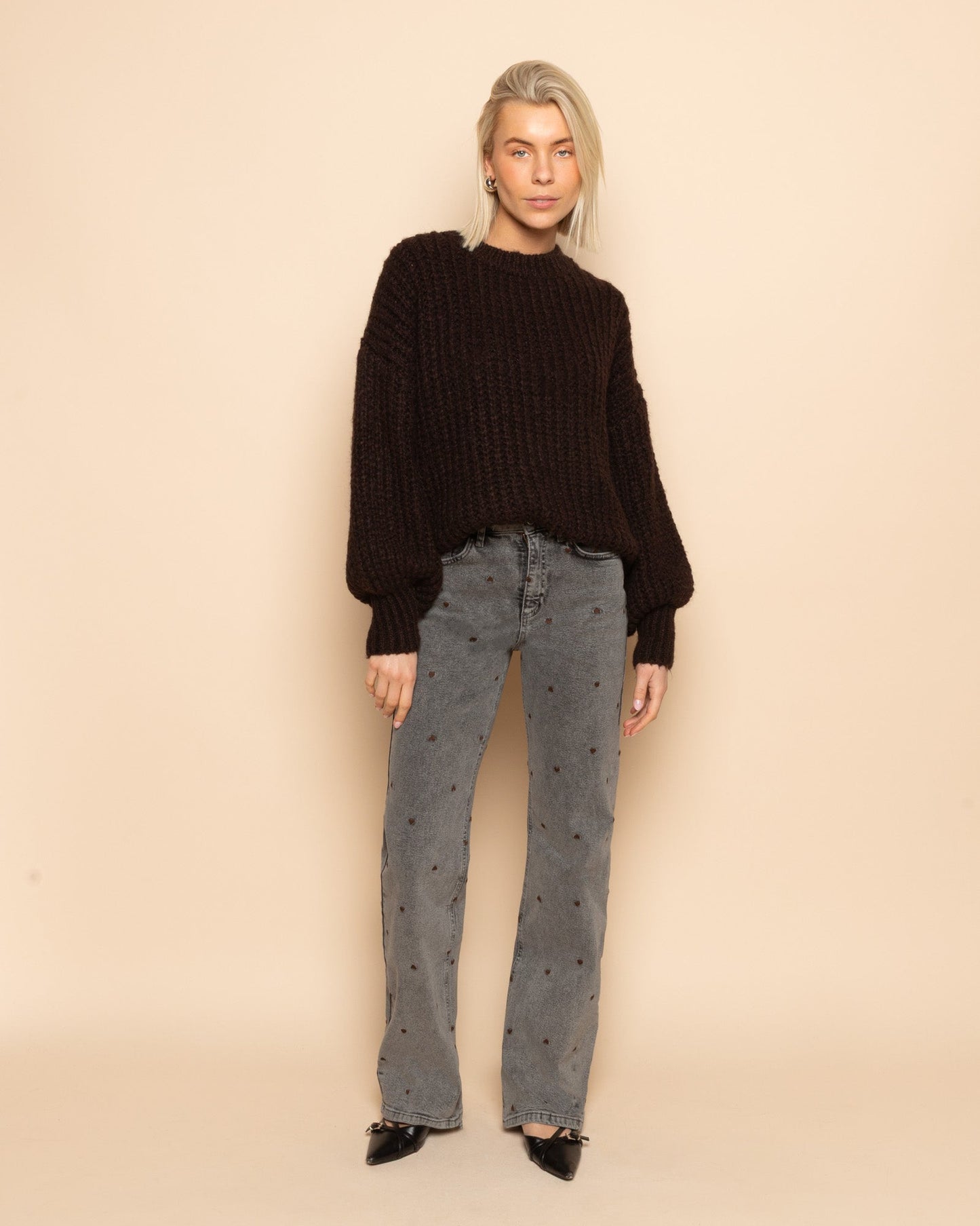 ESMEE CHUNKY KNIT BRUIN