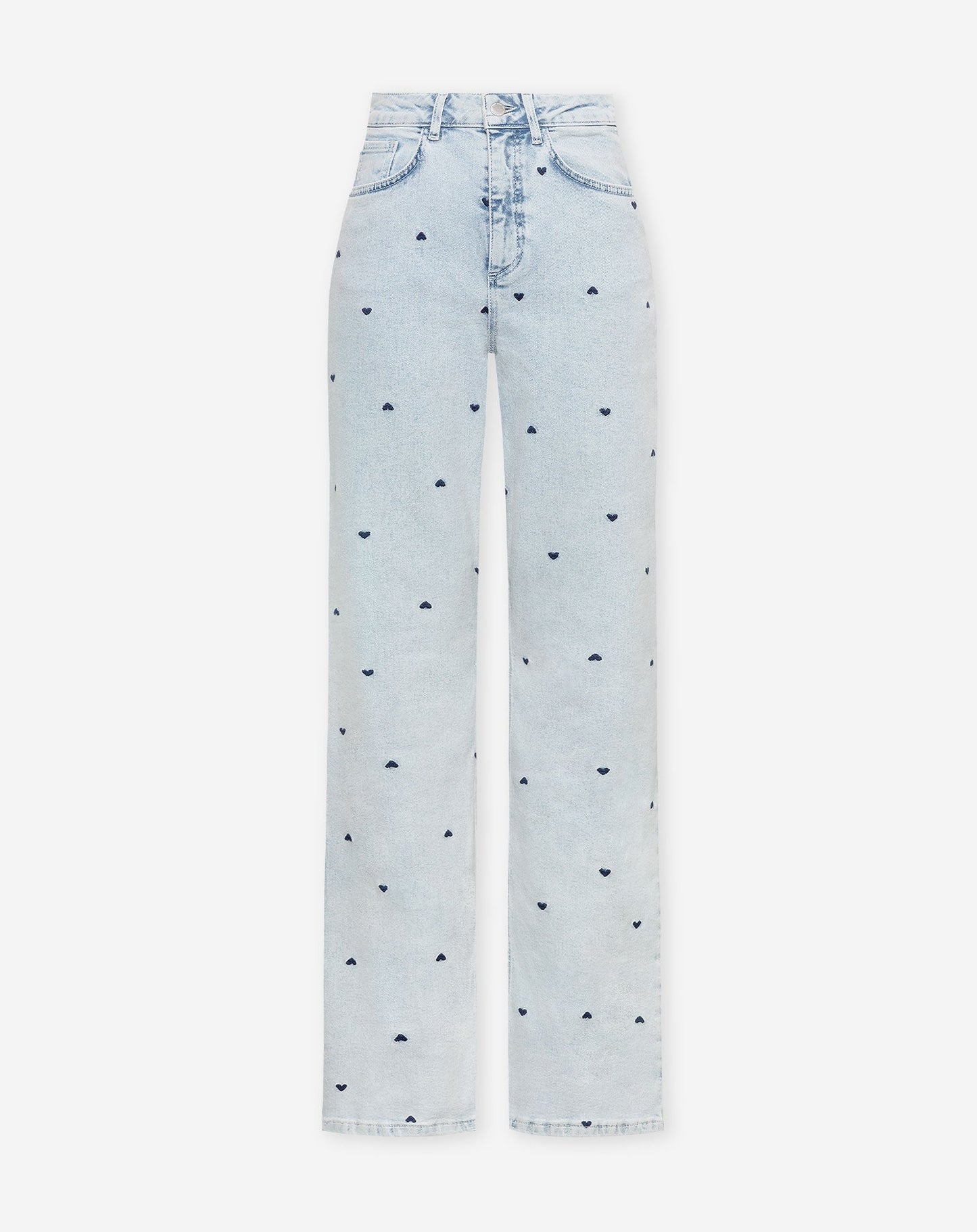 HEART BOOTCUT JEANS LICHTBLAUW