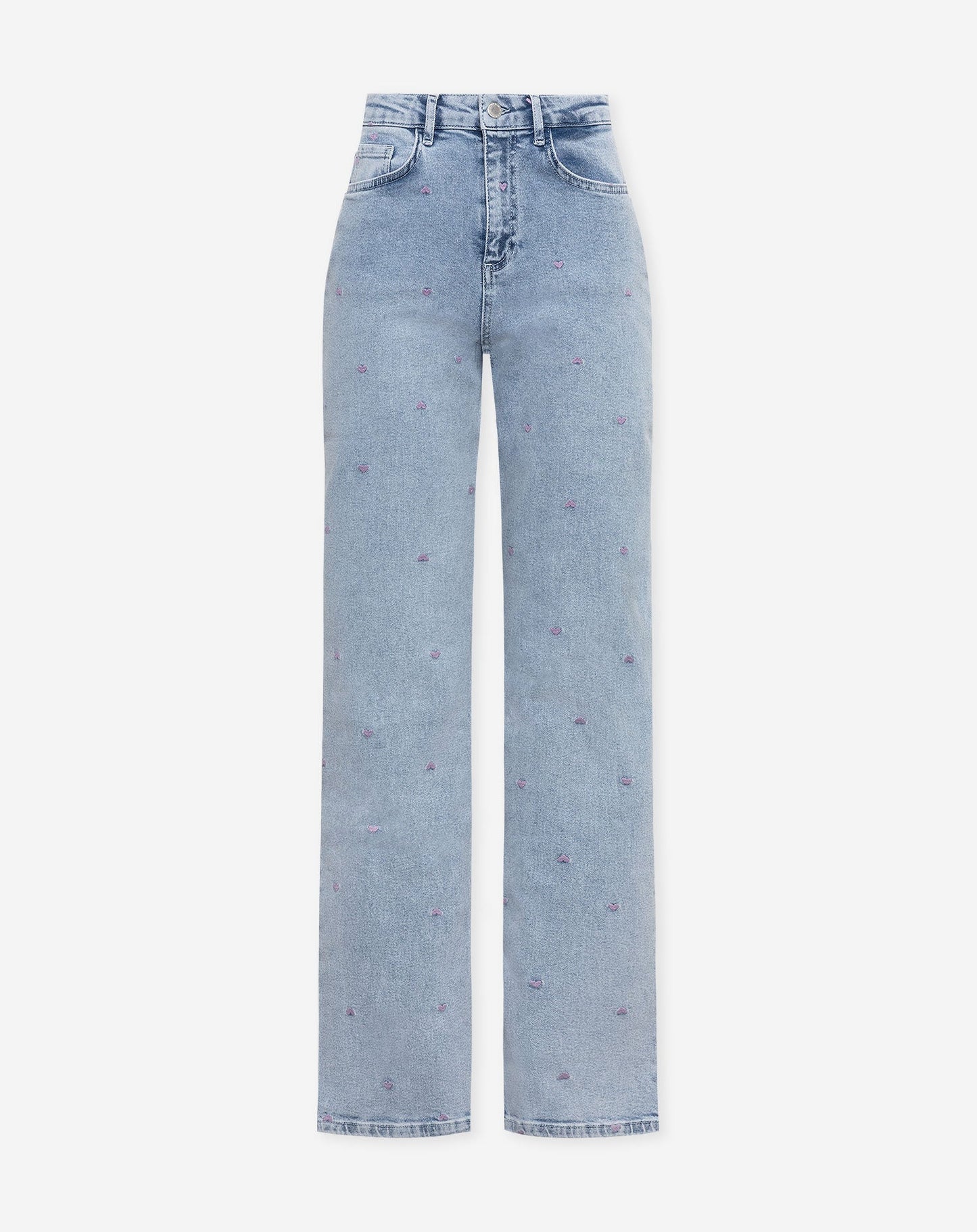 HEART BOOTCUT JEANS LILA