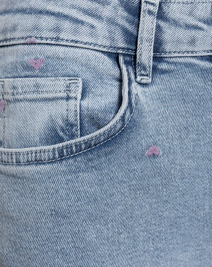 HEART BOOTCUT JEANS LILA