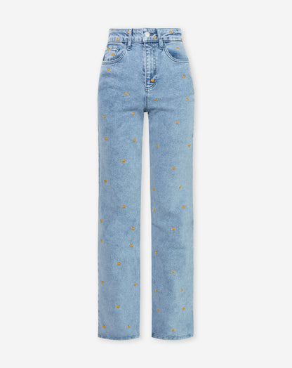 HEART BOOTCUT JEANS ORANJE