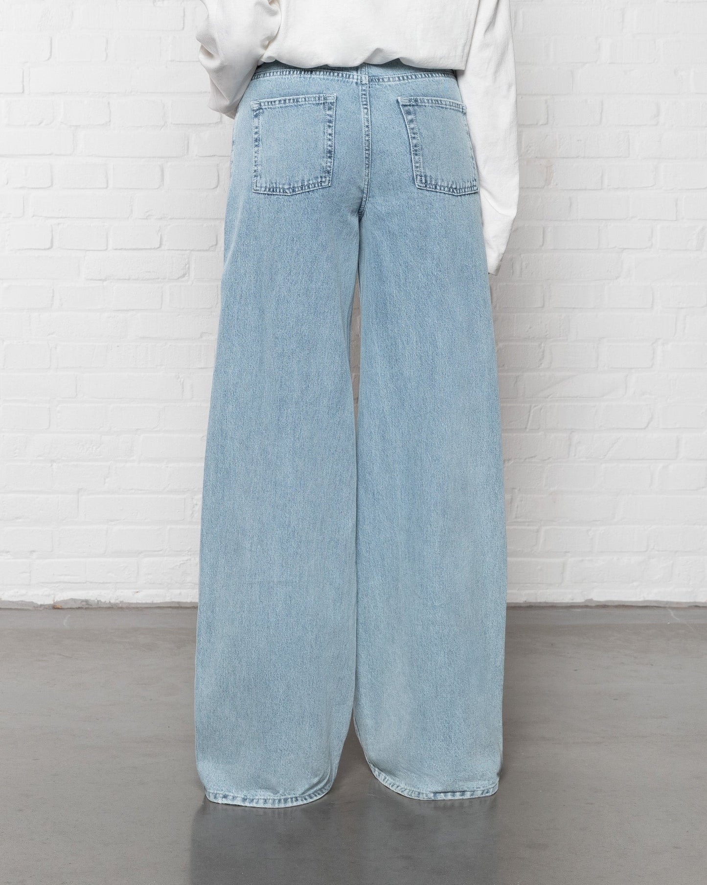 WIDE LEG JEANS BLAUW