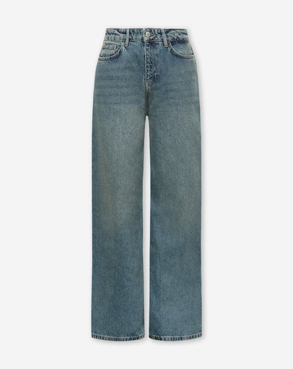 WIDE LEG JEANS TINTED BLAUW 