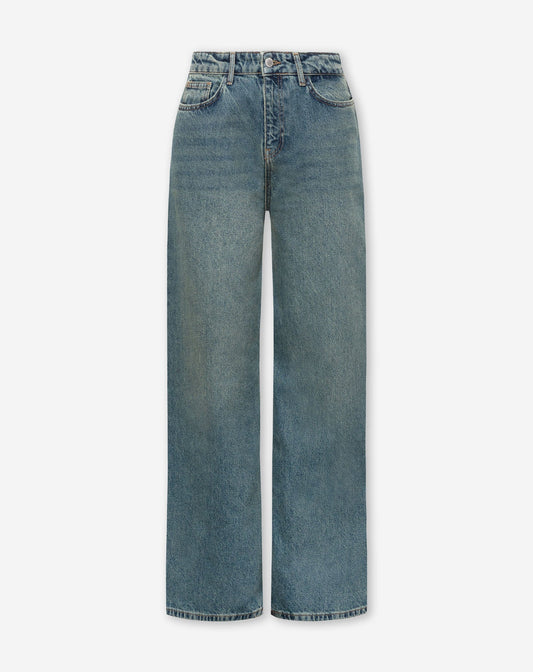 WIDE LEG JEANS TINTED BLAUW 