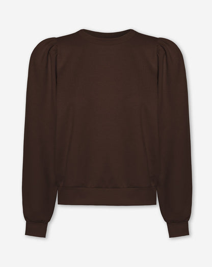 SCUBA PUFF SLEEVE SWEATER BRUIN