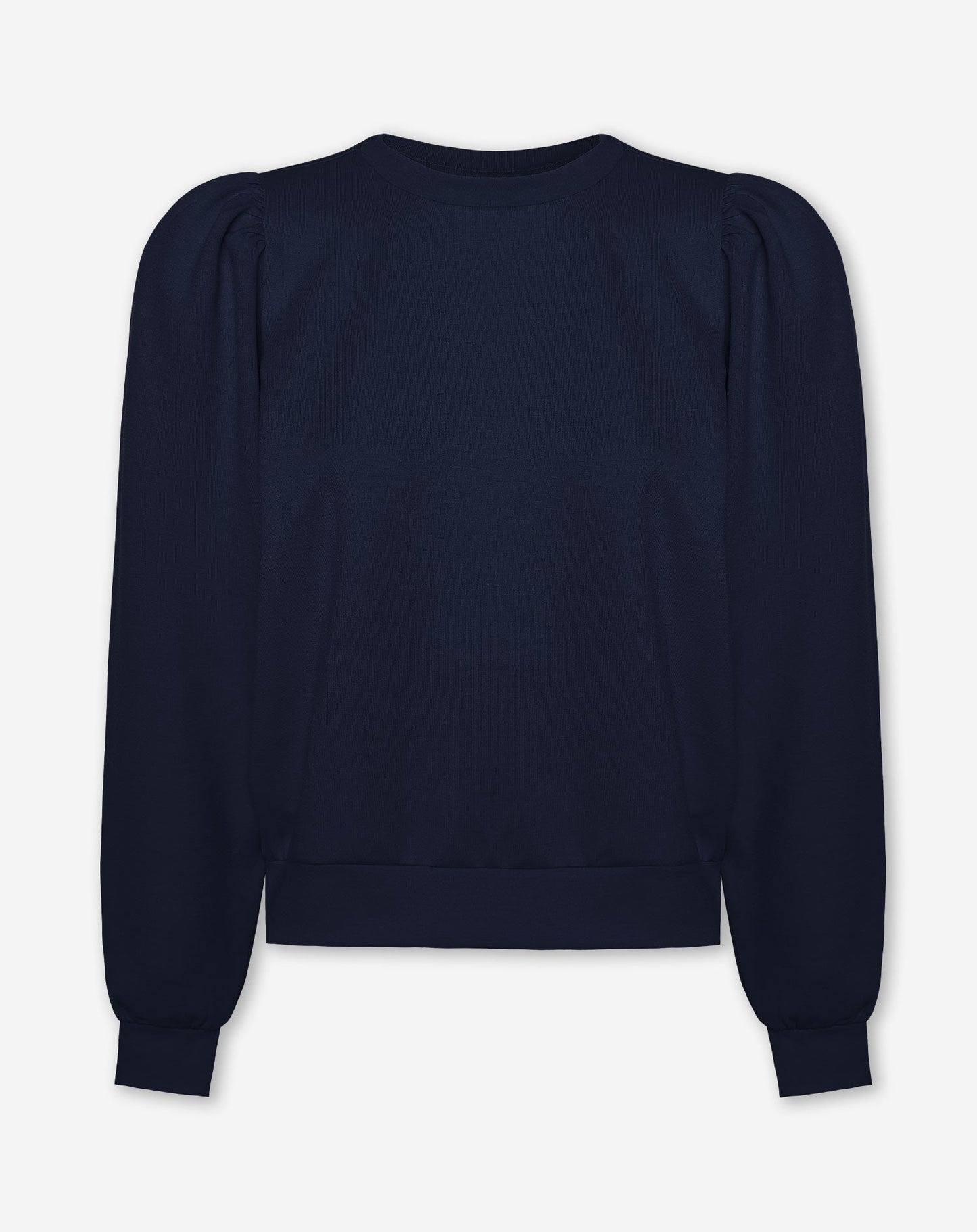 SCUBA PUFF SLEEVE SWEATER MARINEBLAUW