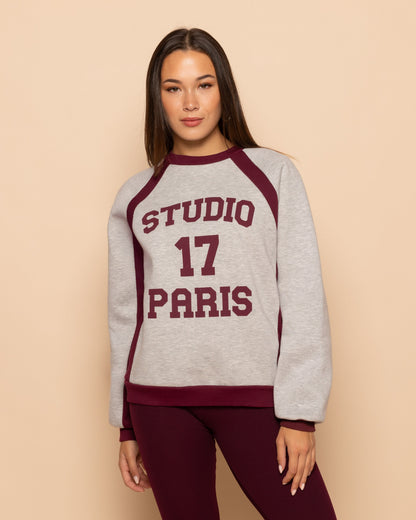 STUDIO PARIS SWEATER BURGUNDY