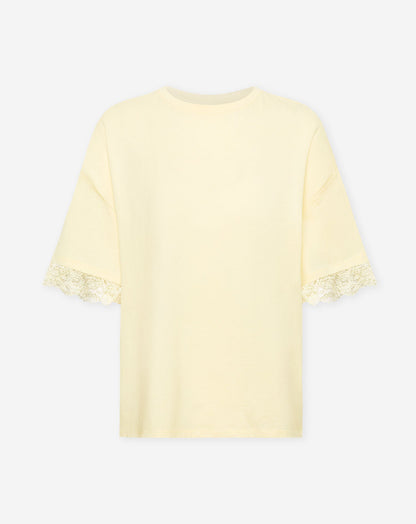 LACE SLEEVE OVERSIZED TEE BOTERGEEL