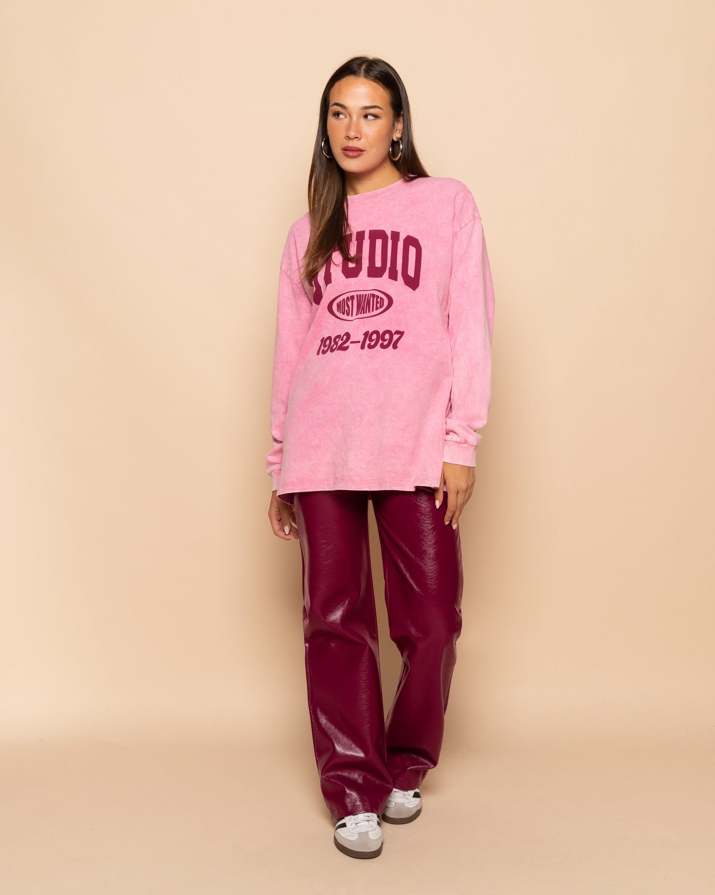 STUDIO LONG SLEEVE TEE ACID ROZE