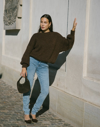 SKINNY JEANS MID BLAUW
