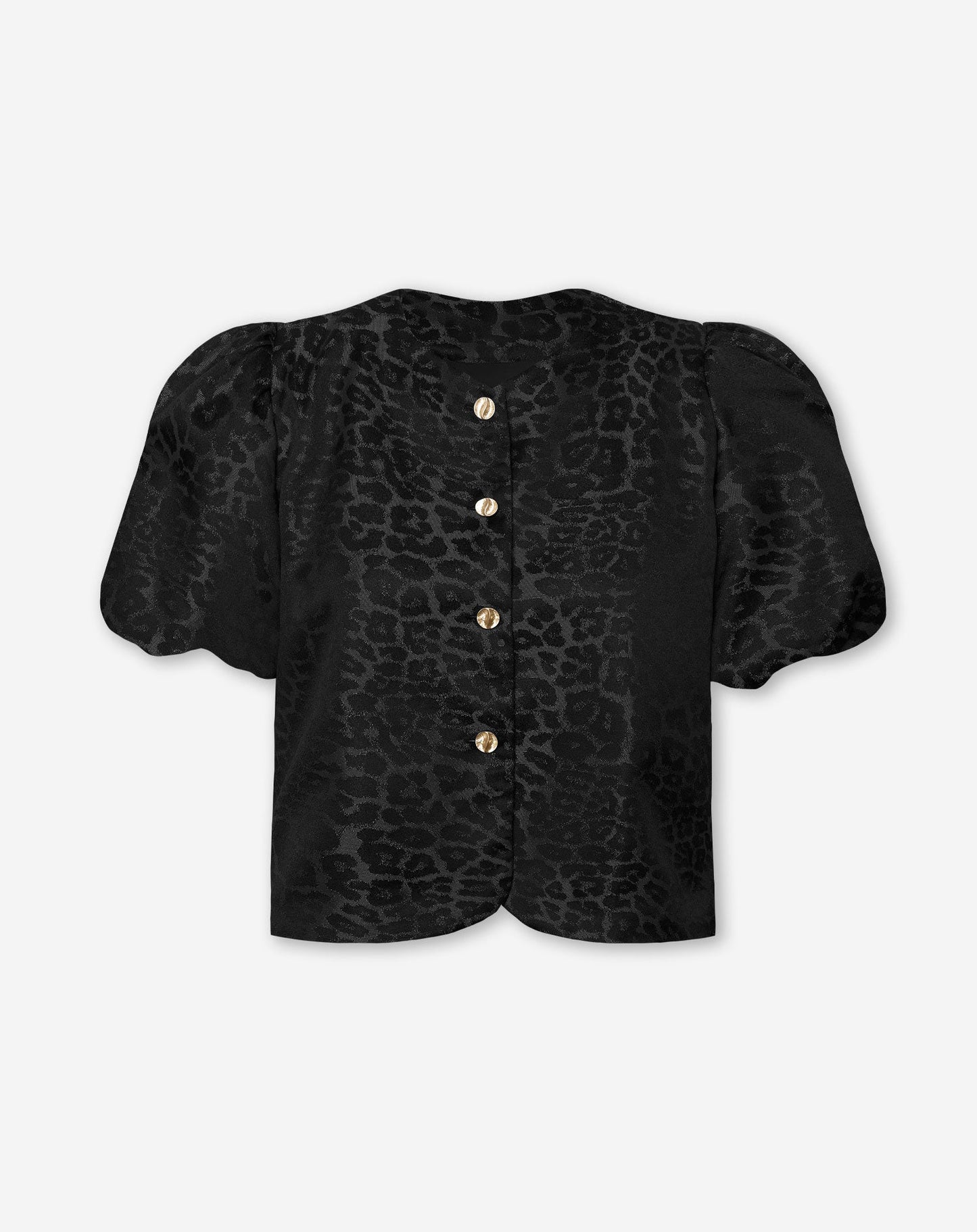 JADE LEO PUFF SLEEVE BLAZER ZWART