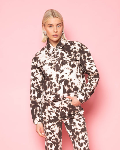 COW ALLOVER JEANS BRUIN