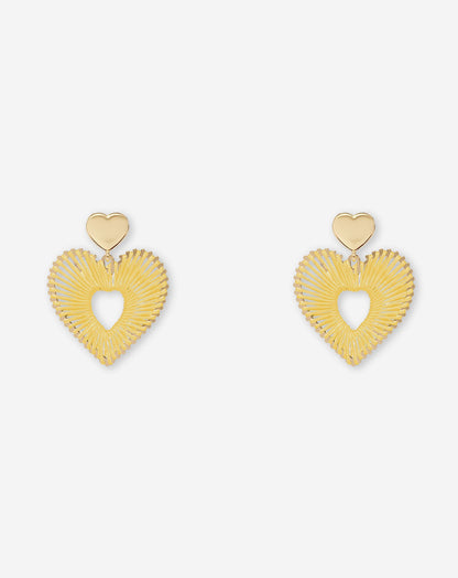 COLORED HEART EARRINGS BOTERGEEL
