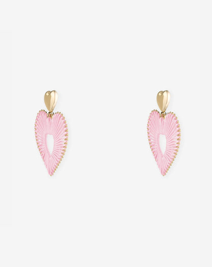 COLORED HEART EARRINGS LICHTROZE