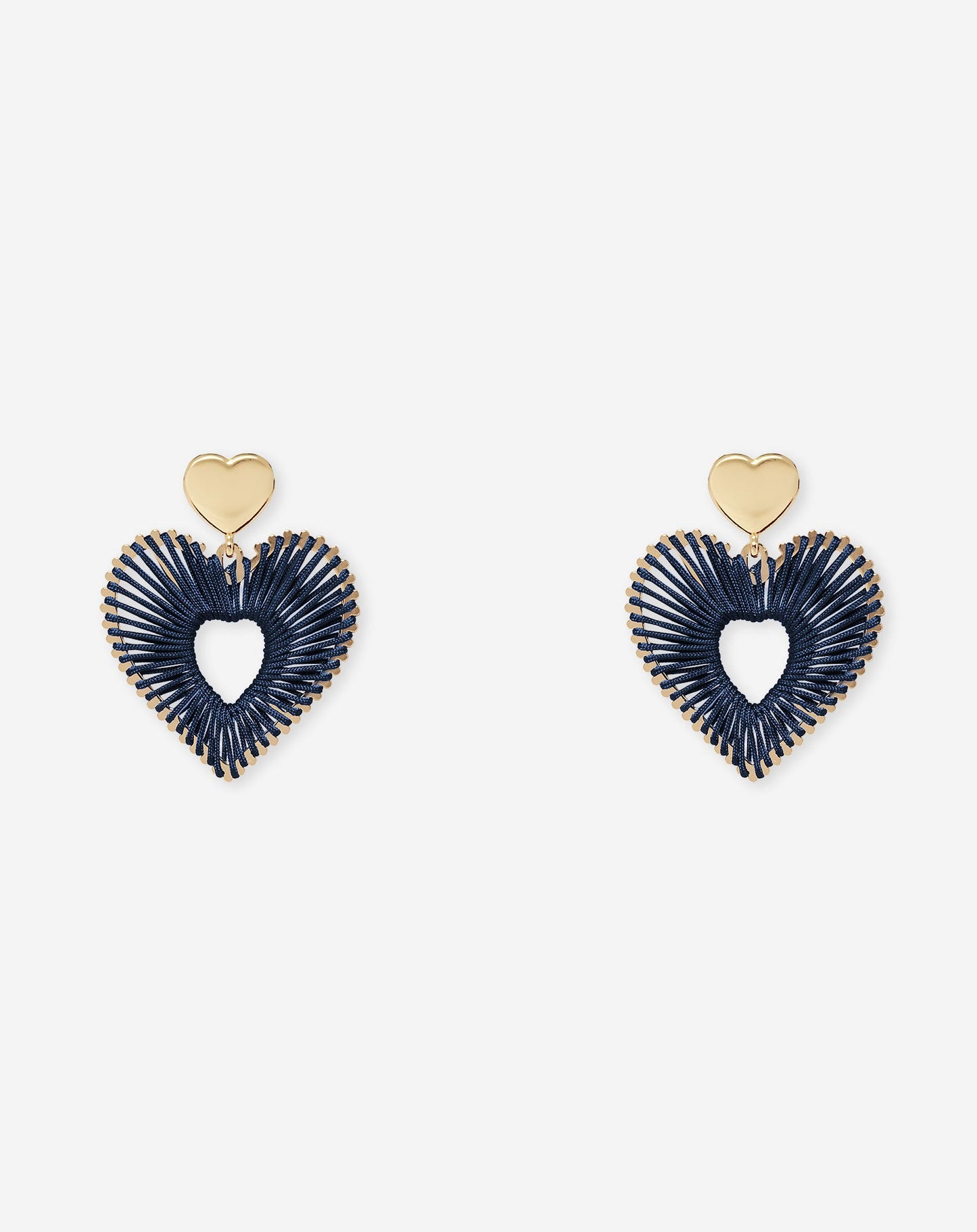 COLORED HEART EARRINGS MARINEBLAUW