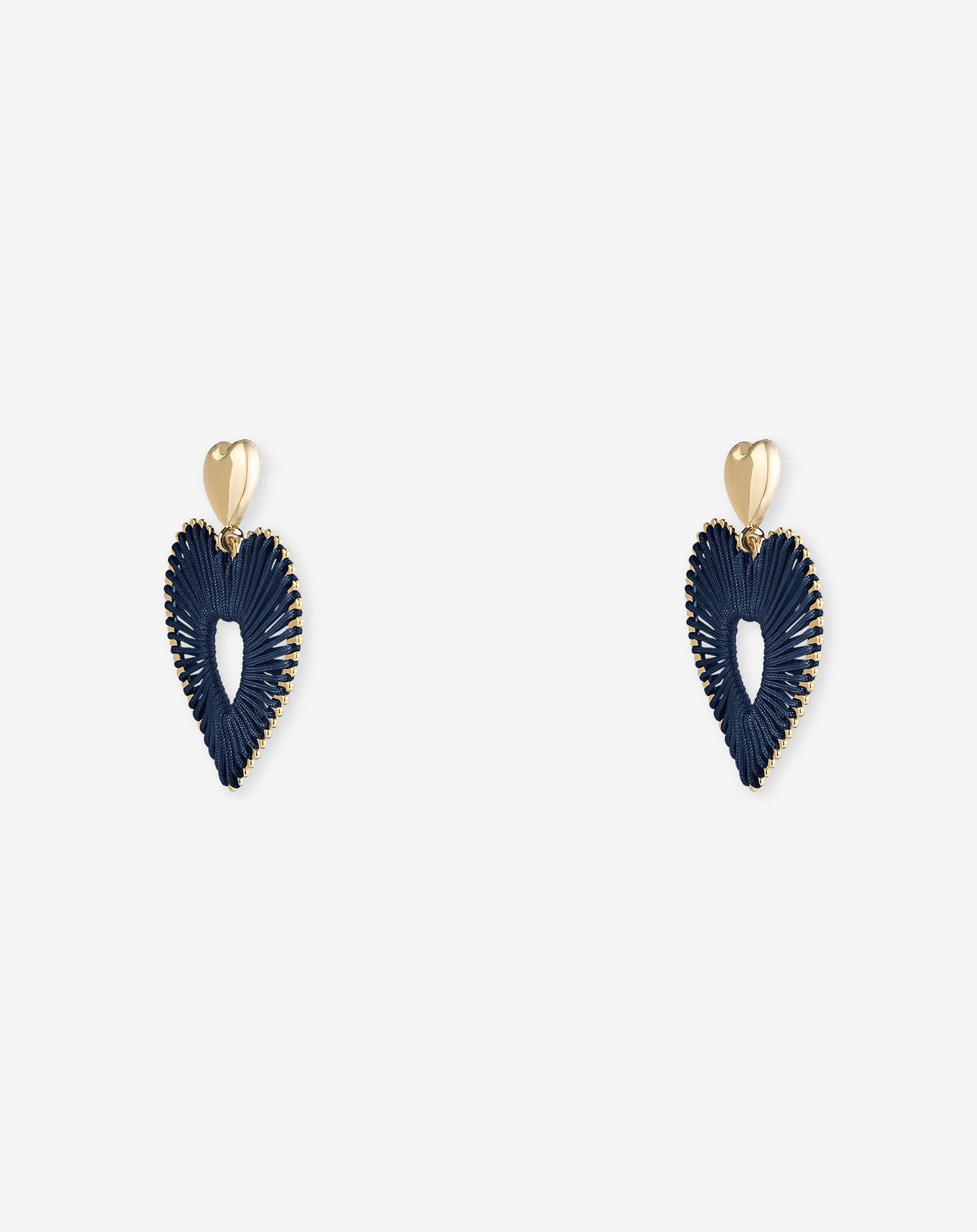 COLORED HEART EARRINGS MARINEBLAUW