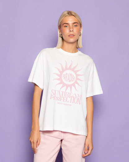 SUNDREAM PERFECTION OVERSIZED TEE CRÈME