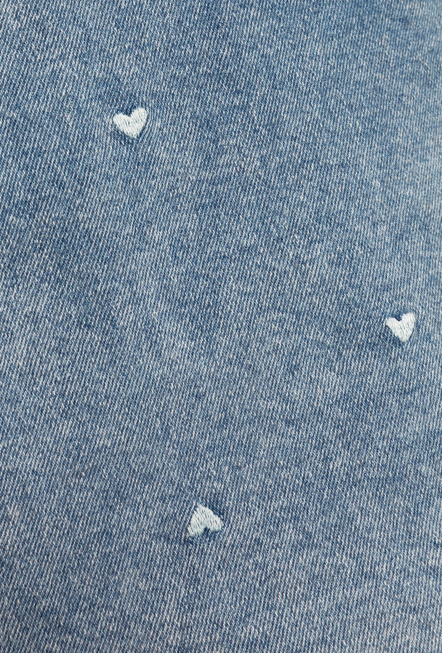 HEART DENIM SKORT BLAUW