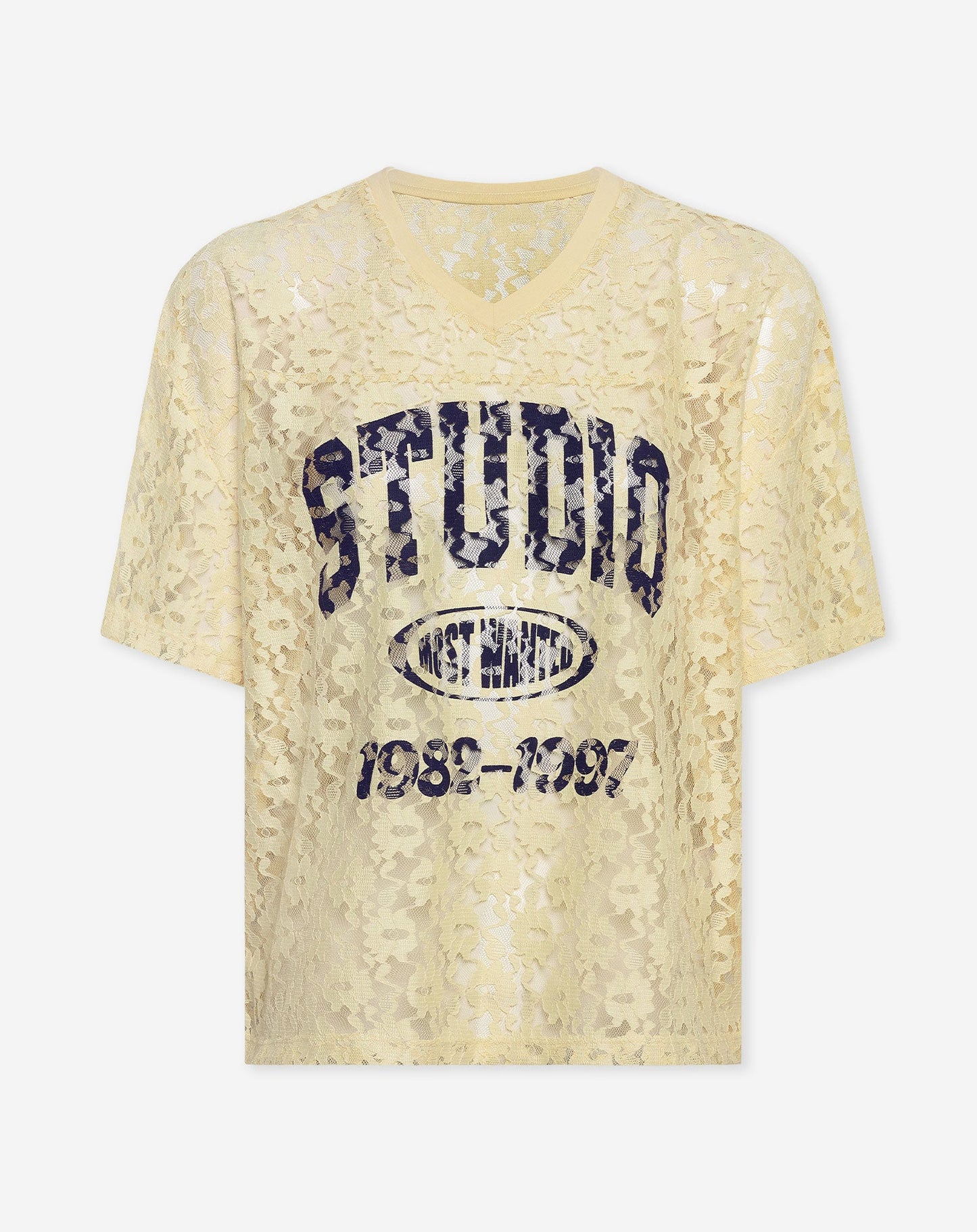 LACE SPORTS STUDIO V NECK TEE BOTERGEEL