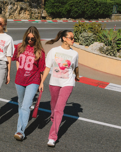 COCKTAIL PARTY OVERSIZED TEE CRÈME
