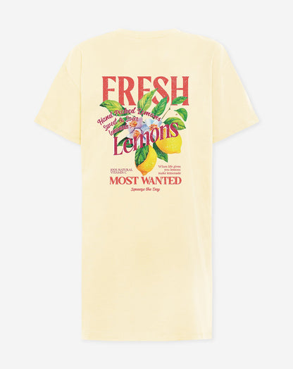 LEMONS TEE DRESS BOTERGEEL