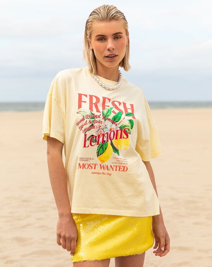 LEMONS OVERSIZED TEE BOTERGEEL